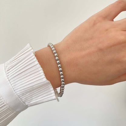 Ball Bead Bracelet Silver