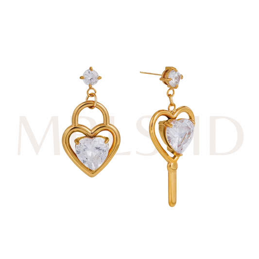Key to My Heart Earrings