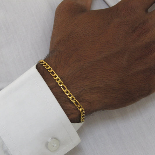 Figaro Gold Bracelet - Men
