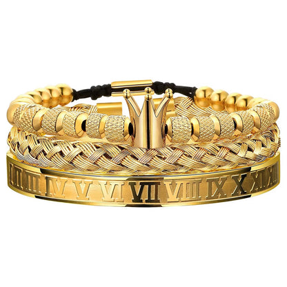 Kings Gold Set Bracelets - Men