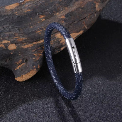 Silver Tube Bracelet - Men