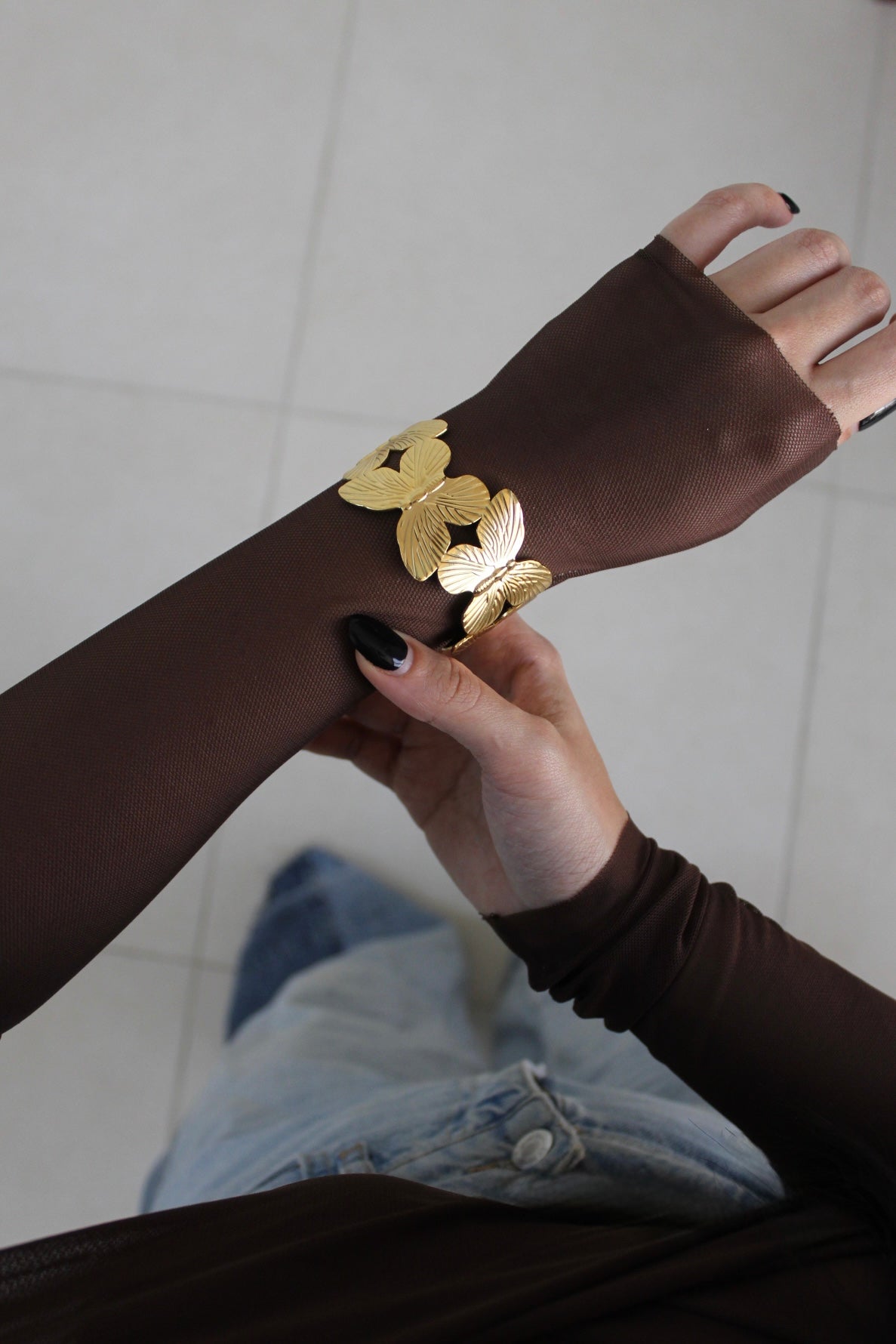 Butterfly Bloom Cuff Bangle