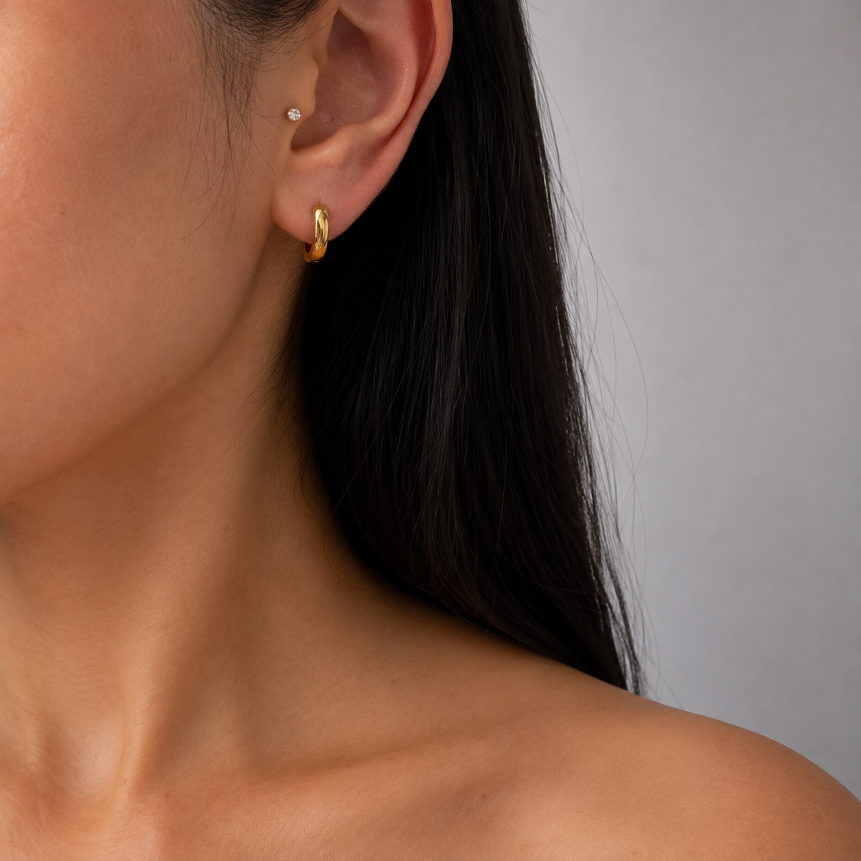 Thick Dainty Hoops