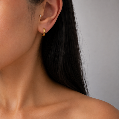 Thick Dainty Hoops