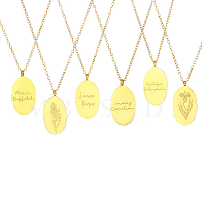 Birth Flower Necklace