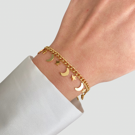 Moon & Stars Tassel Bracelet