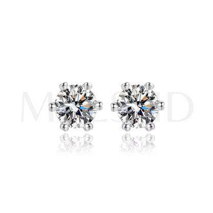 Round Stud Earrings