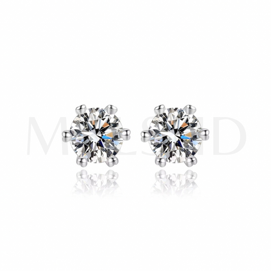 Round Stud Earrings