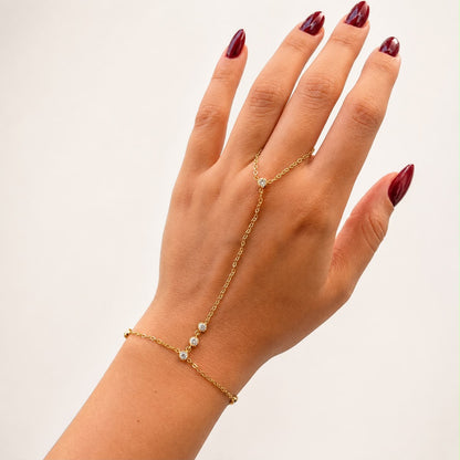 Solitaire Grace Hand Chain