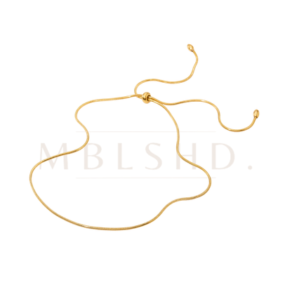 2 Way Minimalist Necklace -Gold-