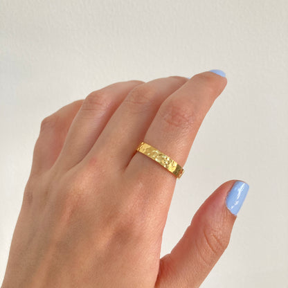 Hammered Band Ring