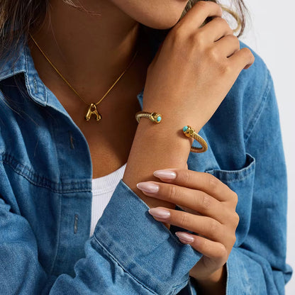 Turquoise Wire Bangle