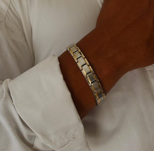 Element Gold Silver Bracelet- Men