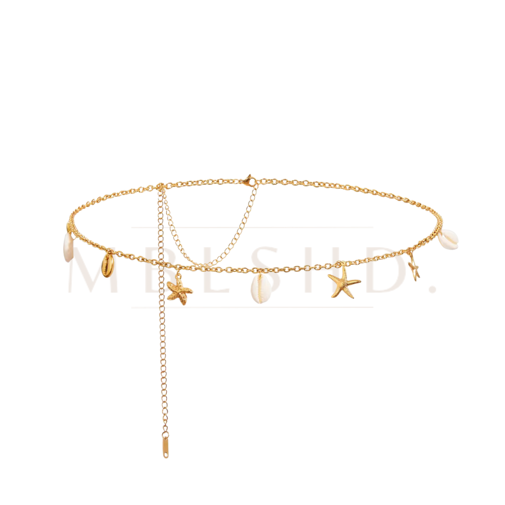 Shell & Starfish Belly Chain