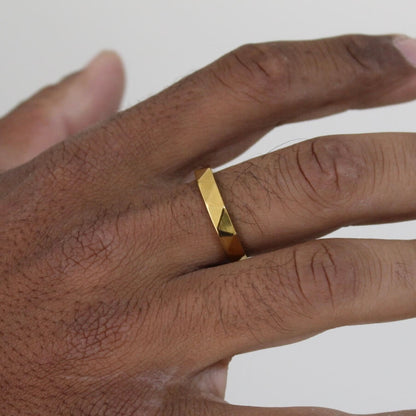 Irregular Ring Gold- Men