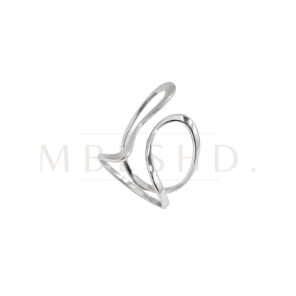 Irregular Hollow Silver Ring