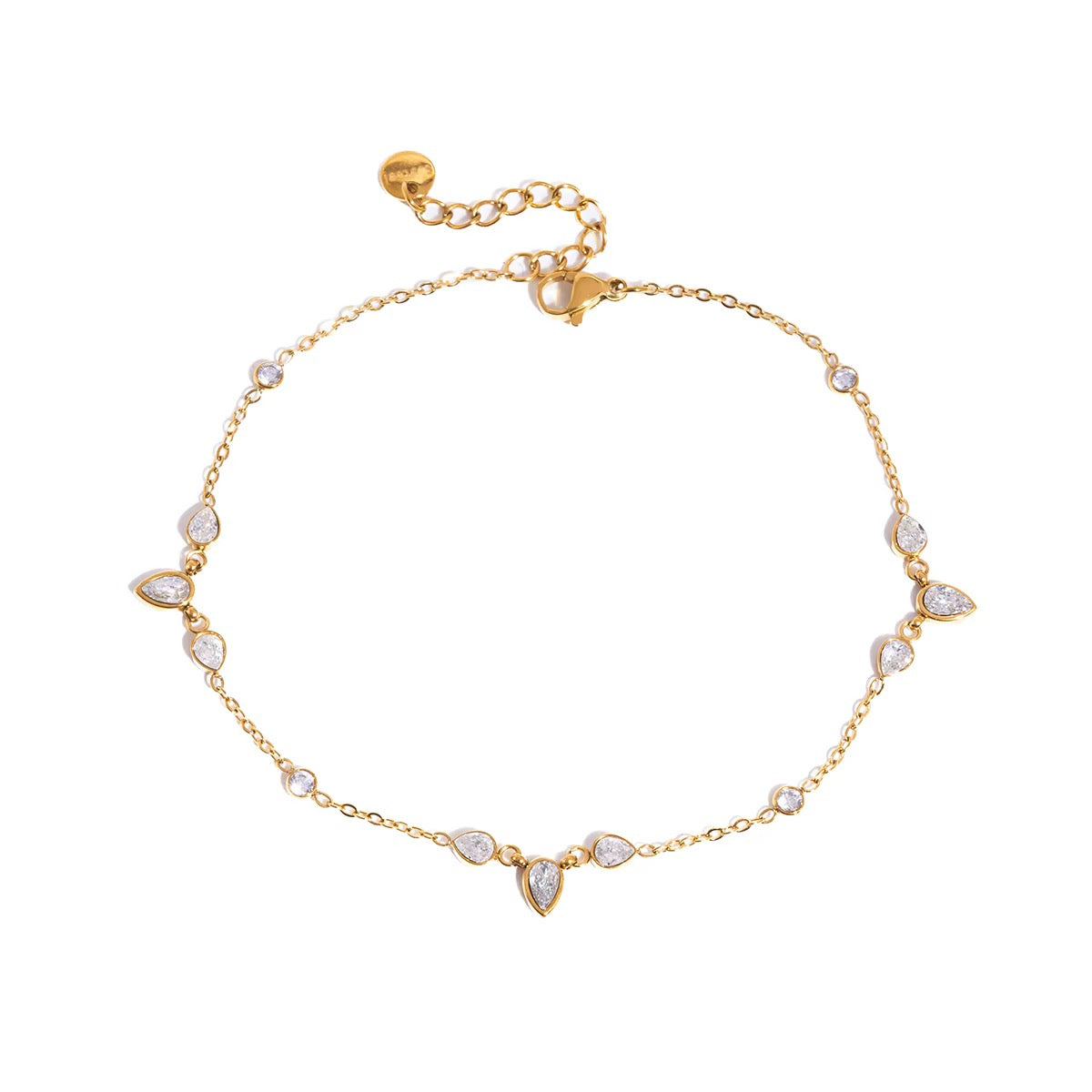 Crystal Petal Anklet