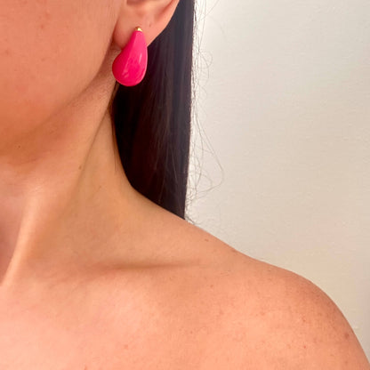 Teardrop Colored Earrings