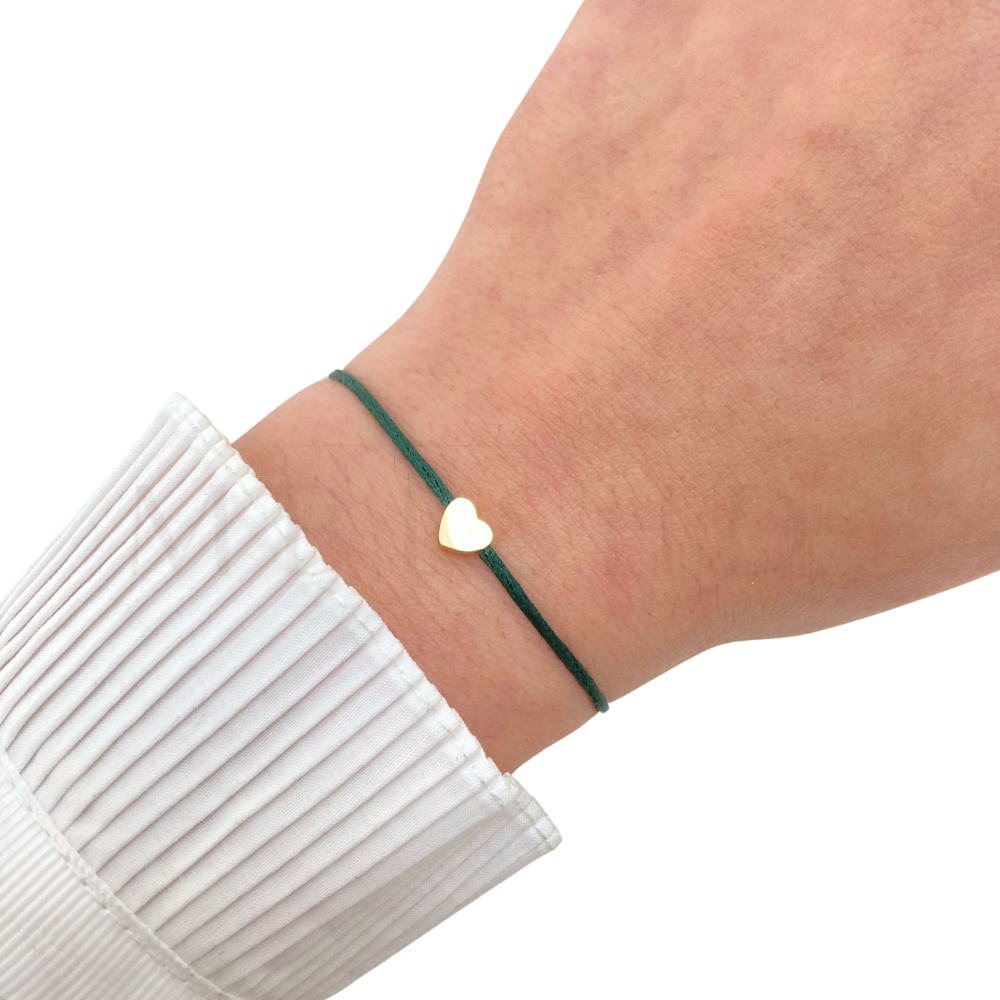 Colored Dainty Heart Bracelet