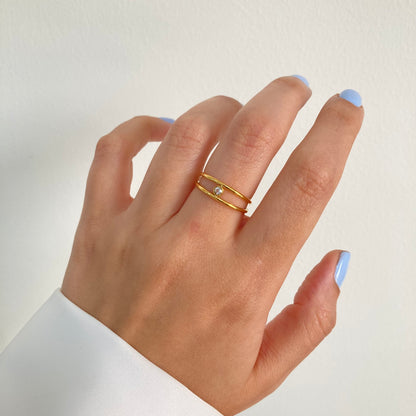 Layered Zircon H Ring