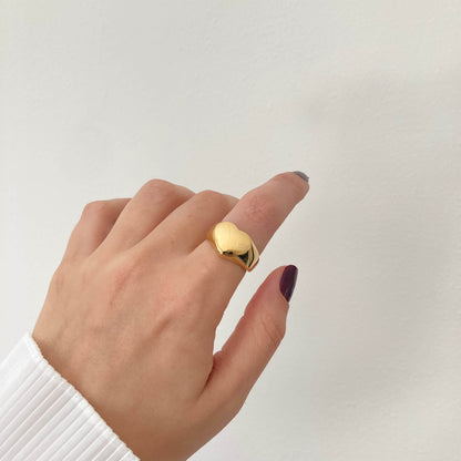 Chunky Heart Ring
