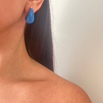 Teardrop Colored Earrings