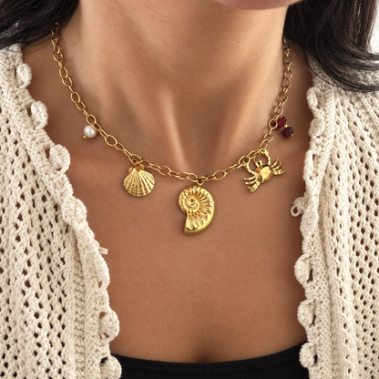 Statement Ocean Charms Necklace