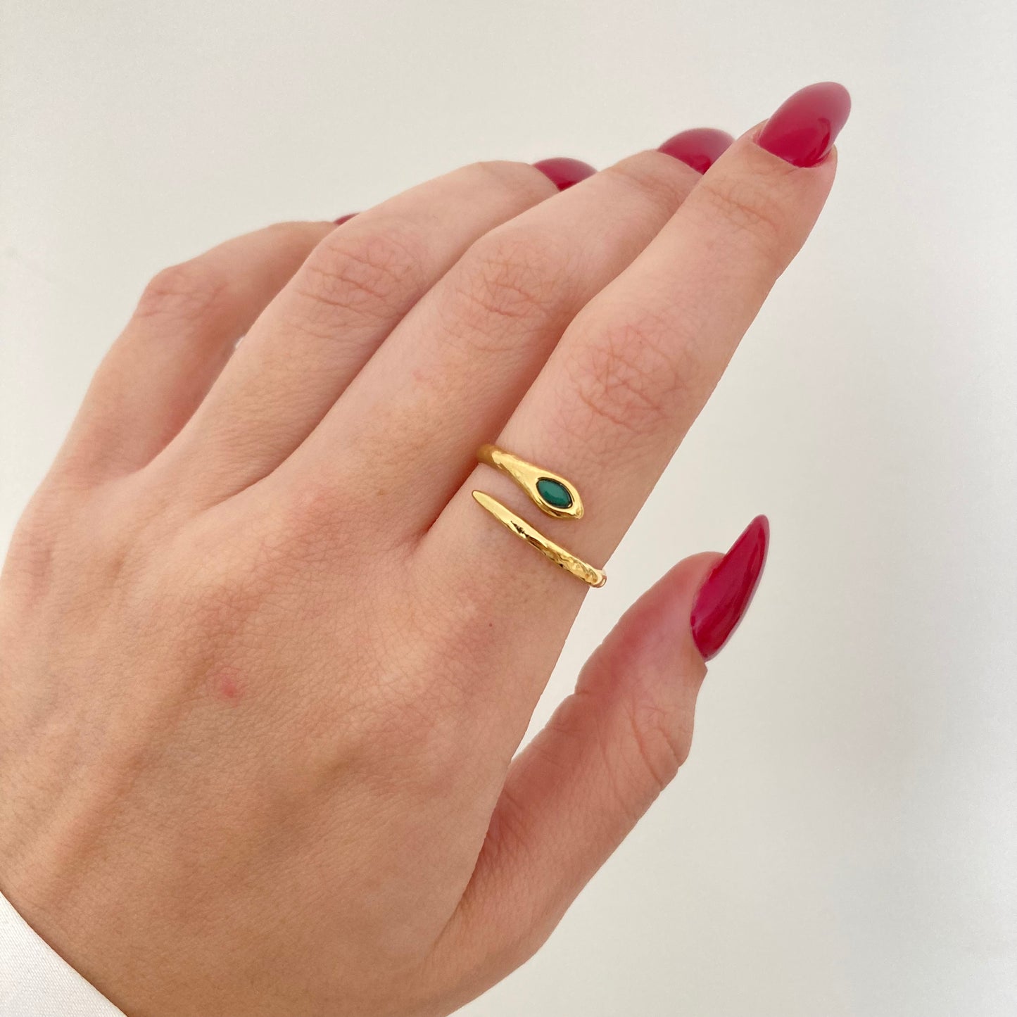 Green Snake Ring