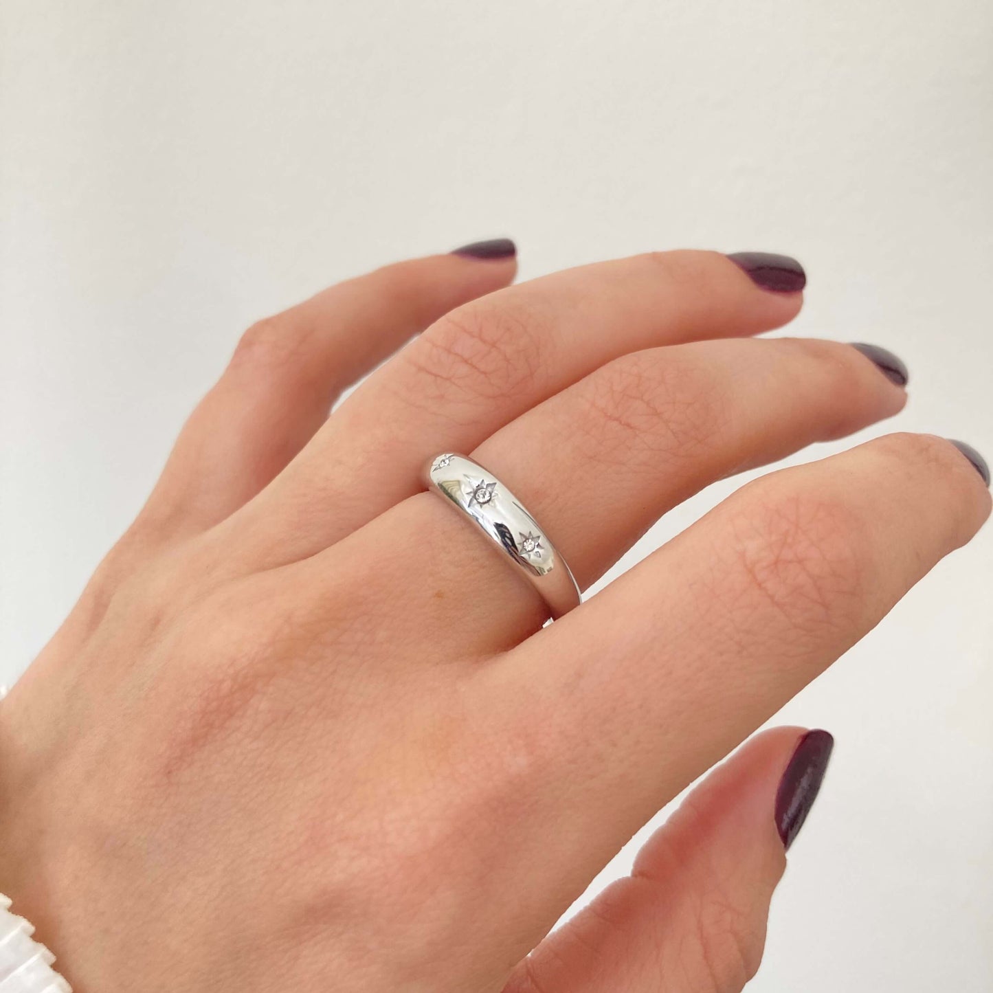 Small Stars Ring Silver