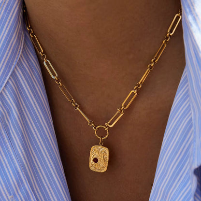 Crimson Charm Necklace