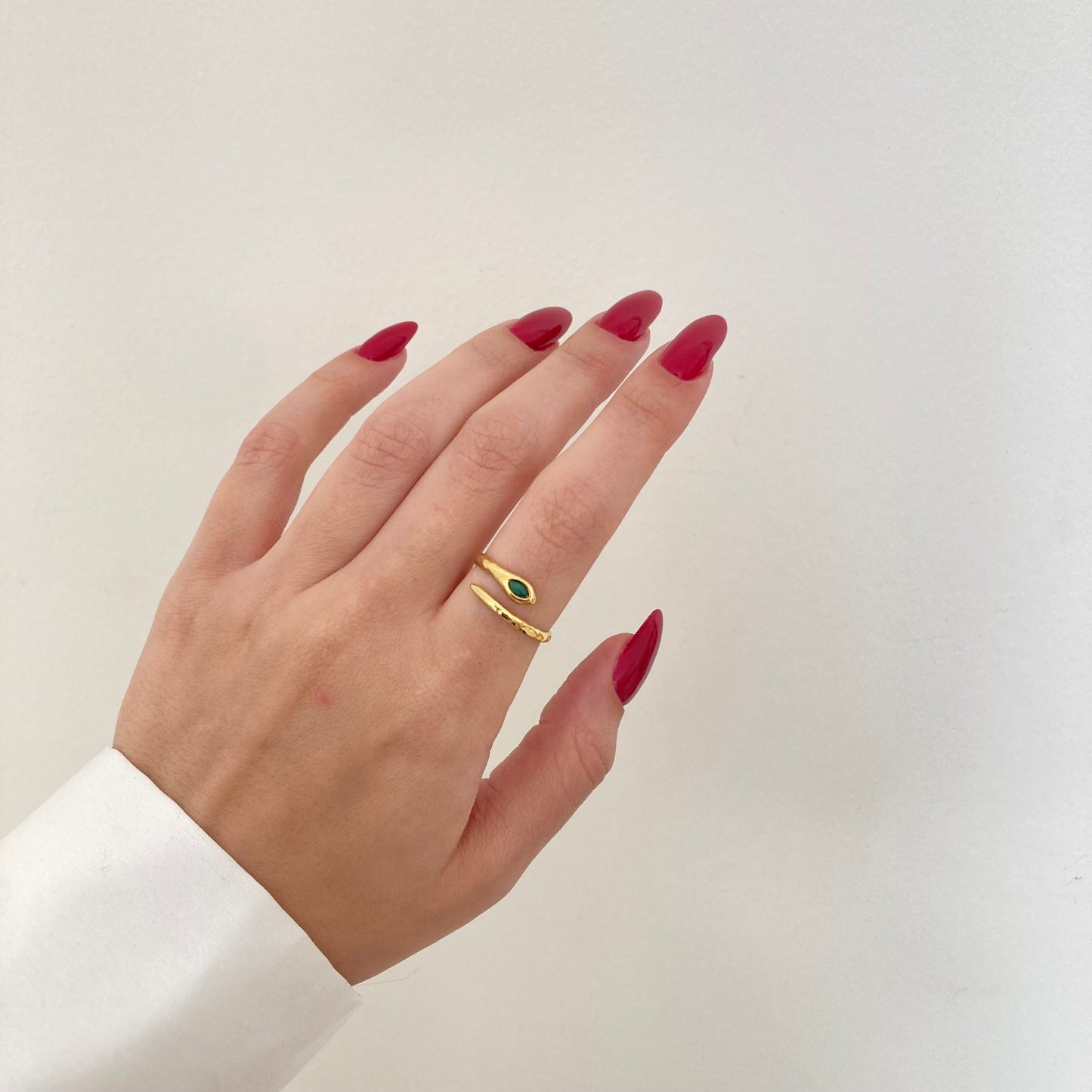 Green Snake Ring