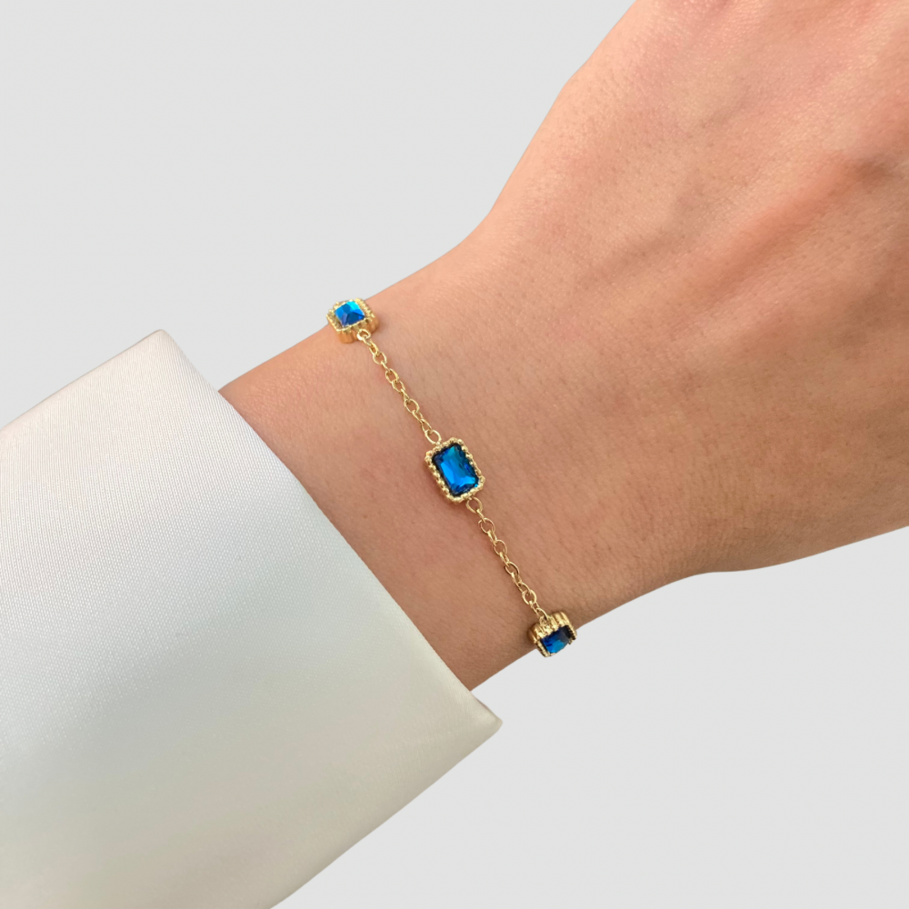 Blue & Gold Bracelet