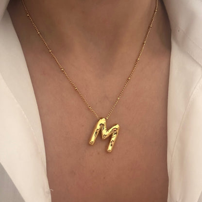 Balloon Letter Necklace