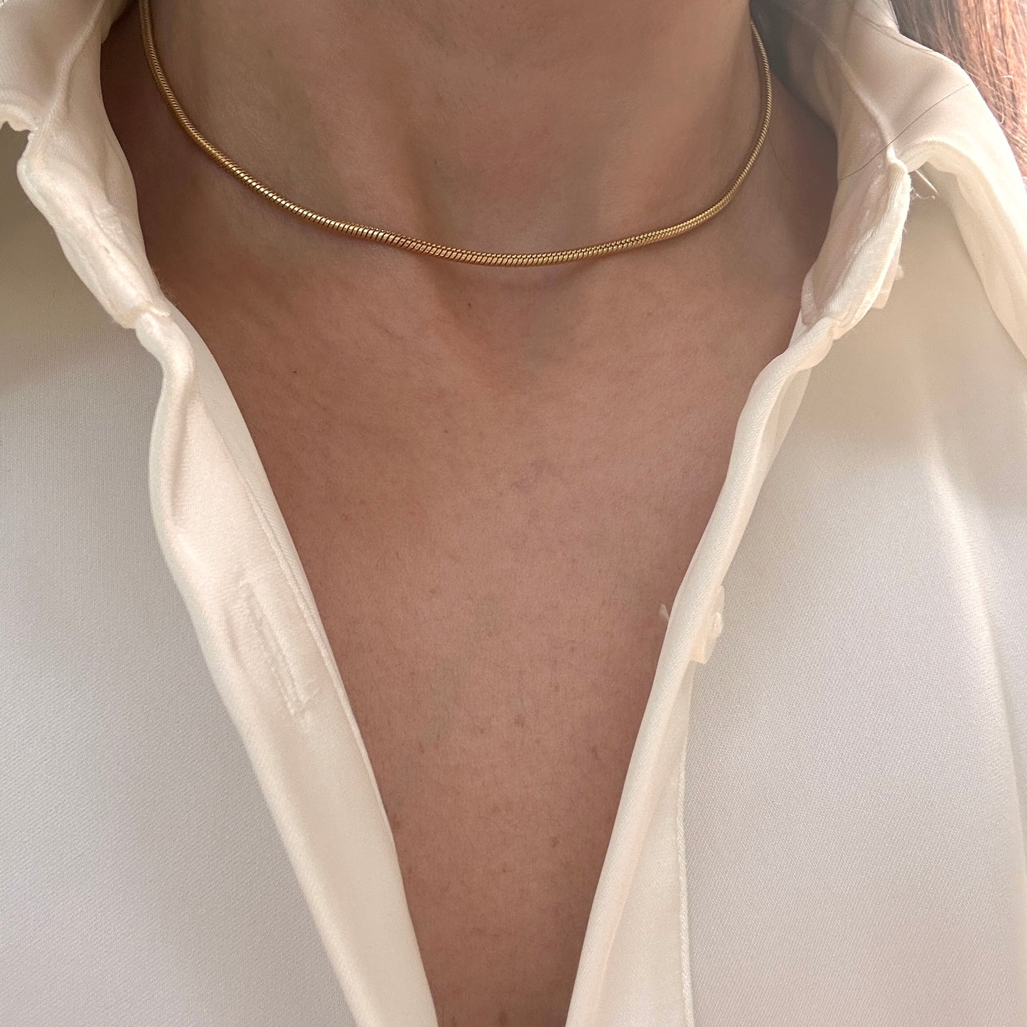 2 Way Minimalist Necklace -Gold-