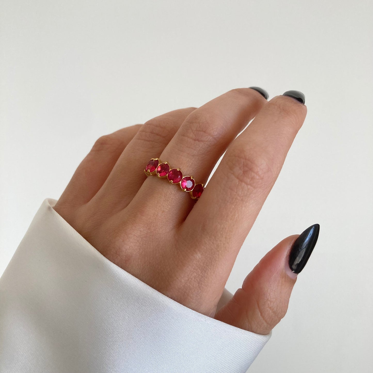 Ruby Blush Eternity Ring