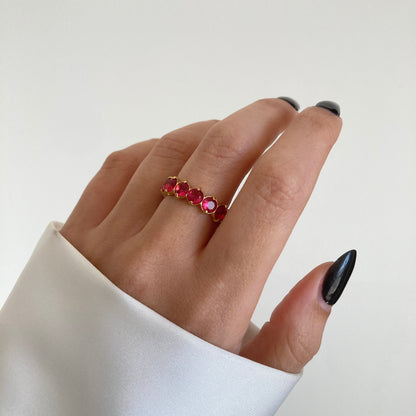 Ruby Blush Eternity Ring