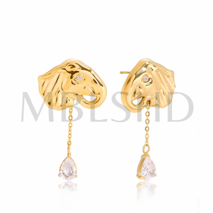 Elephant Drop Earrings