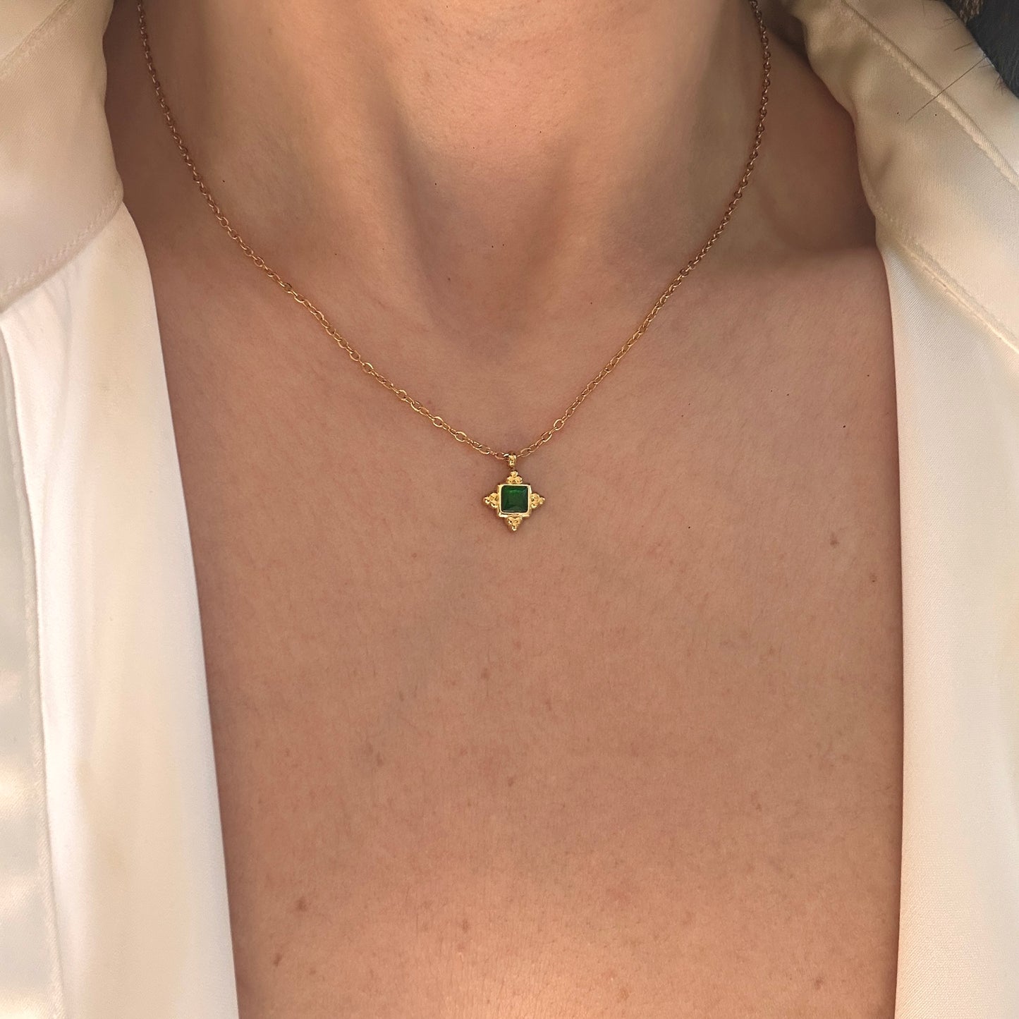 Green Star Necklace