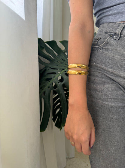 Layered Chunky Open Bangle