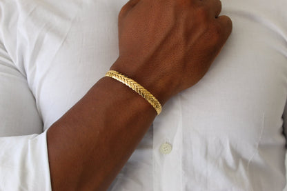 Leaves Gold Bracelet - Men
