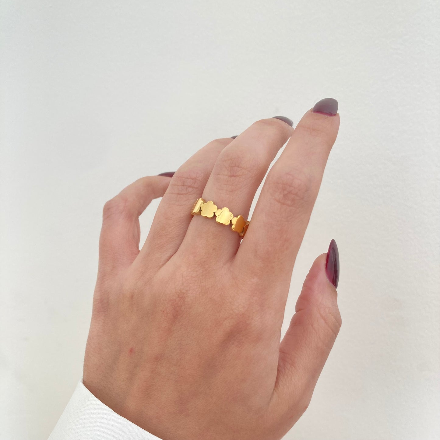 Flower Infinity Ring