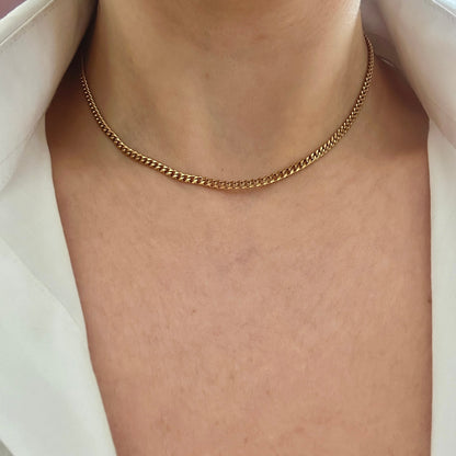 3mm Cuban Choker Necklace