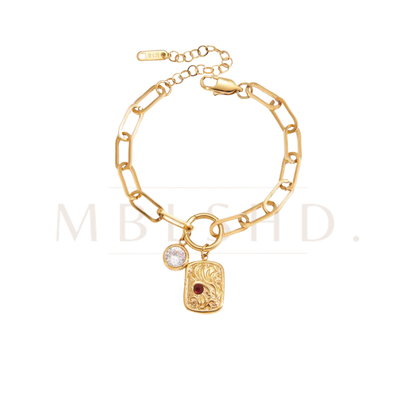 Crimson Charm Bracelet