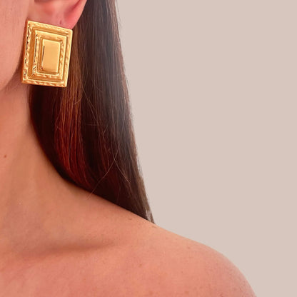 Rectangular Retro Earrings