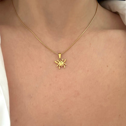 Dainty Spider Necklace