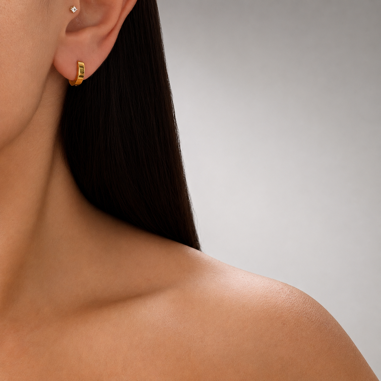 Thick Dainty Hoops