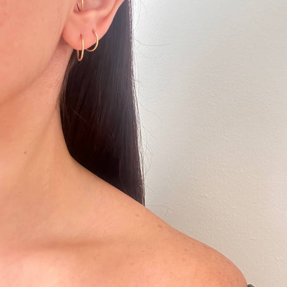 Thin Hoop Earrings