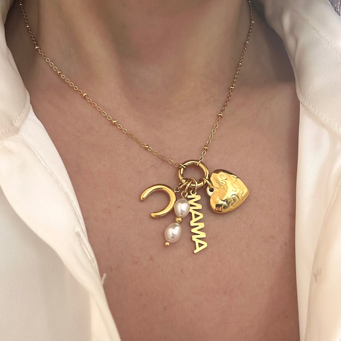 6 Removable Charms Necklace