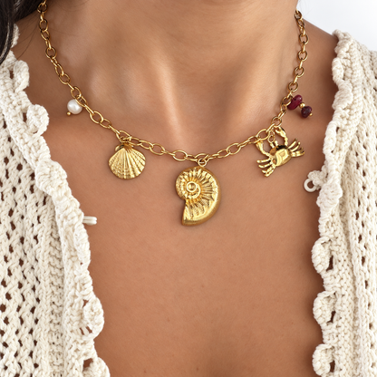 Statement Ocean Charms Necklace