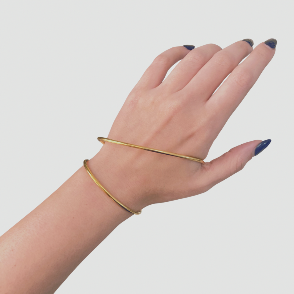 Abstract Waves Hand Bangle